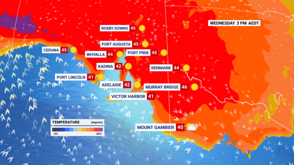 Alarm në Australi: Melburni pritet të përballet me 45°C dhe rrezik zjarresh Alarm në Australi: Melburni pritet të përballet me 45°C dhe rrezik zjarresh