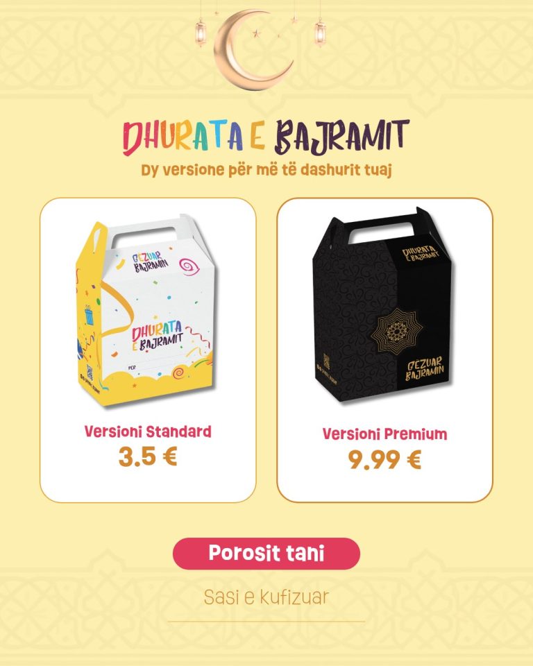 Rikthehet “Nisma e Gëzimit”: Dhurata e Bajramit që do të mbetet përherë në kujtesën e fëmijëve! 🌙✨ Rikthehet "Nisma e Gëzimit": Dhurata e Bajramit që do të mbetet përherë në kujtesën e fëmijëve! 🌙✨